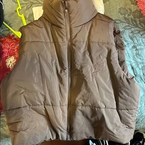Brown Puffer Vest